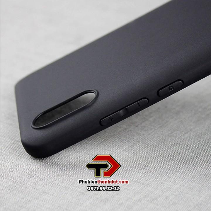 Ốp lưng dành cho Xiaomi Redmi 9A silicone dẻo màu đen