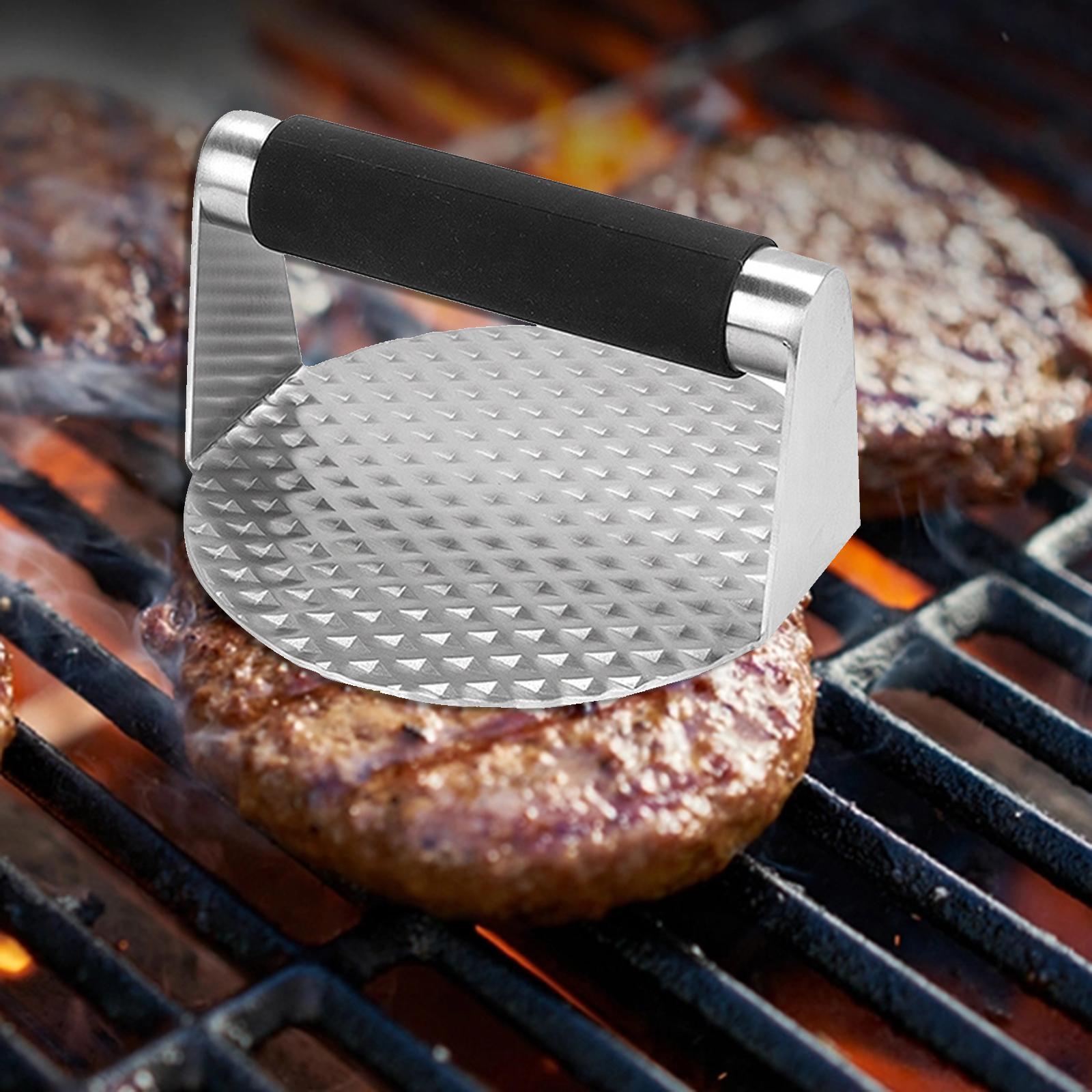 304 Stainless Steel Burger Press Nonstick Meat Smasher for Steaks Meat Grill