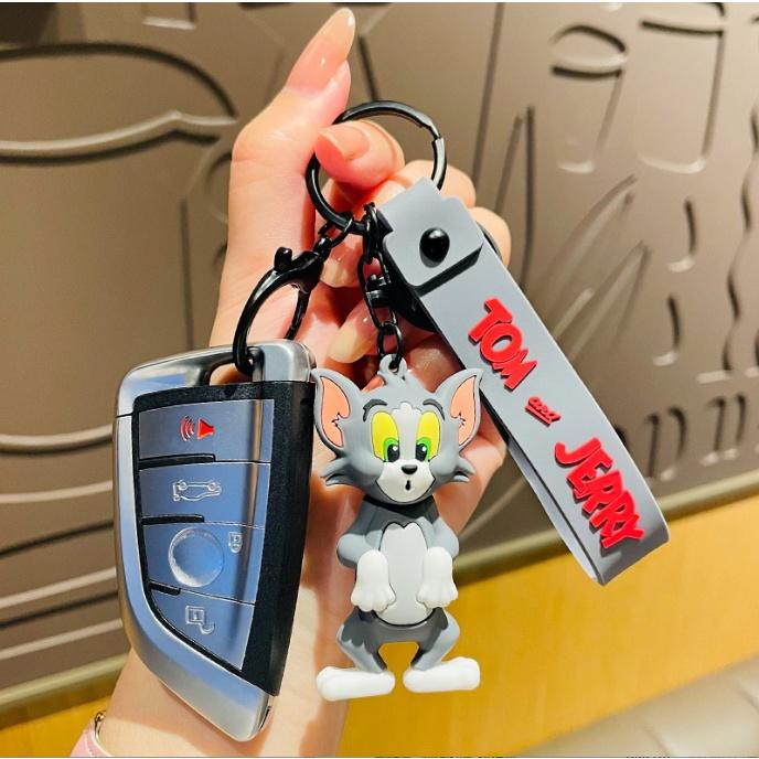 Móc Khóa Phim hoạt hình Tom and Jerry PVC loại tốt