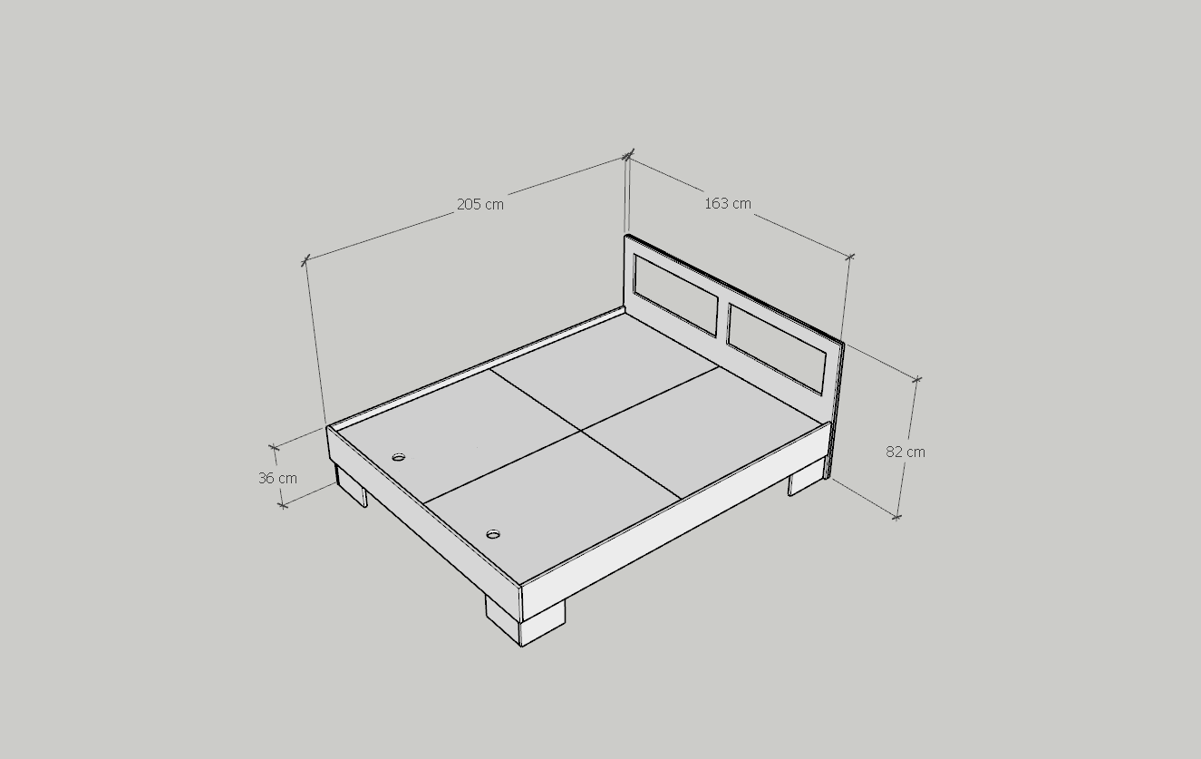 [Happy Home Furniture] ROTAN , Giường ngủ mây đan , 205cm  x 36cm ( DxC), GNG_122, GNG_123, GNG_124, GNG_125