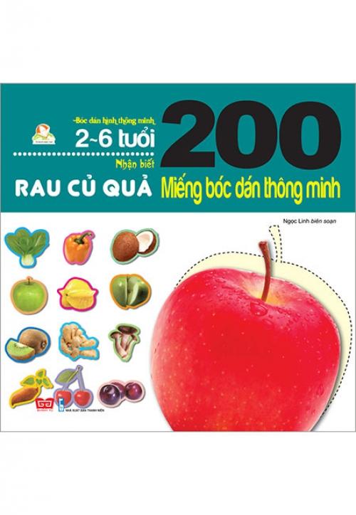 204 Miếng Bóc Dán Thông Minh - Rau Củ Quả