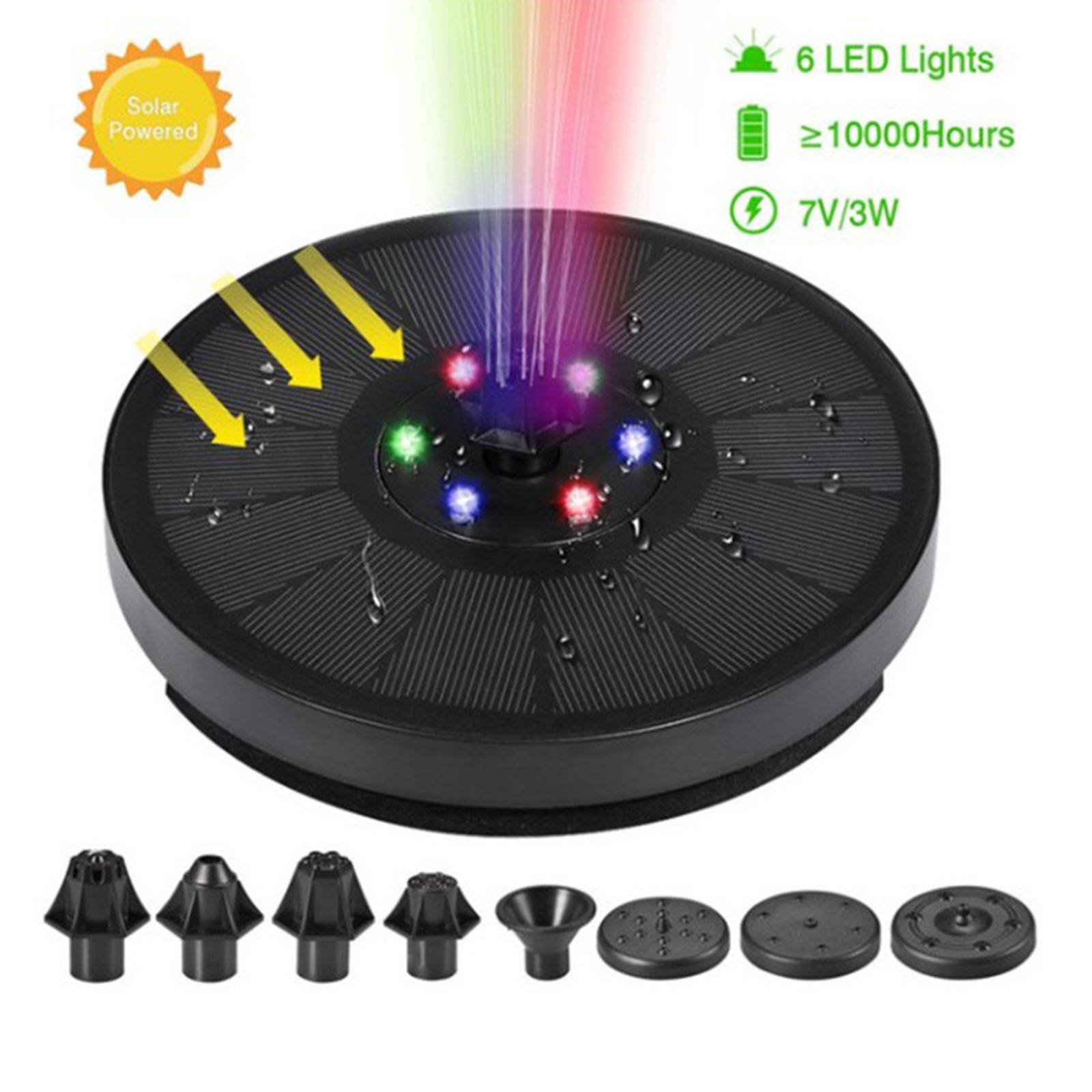 3W Upgraded Solar Floating Fountain for Bird Bath Pool
