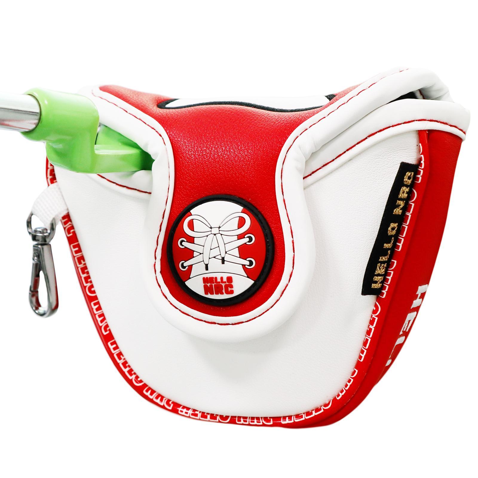 2 Pcs Golf Mallet Putter Head Cover Replacement Headcovers PU Leather