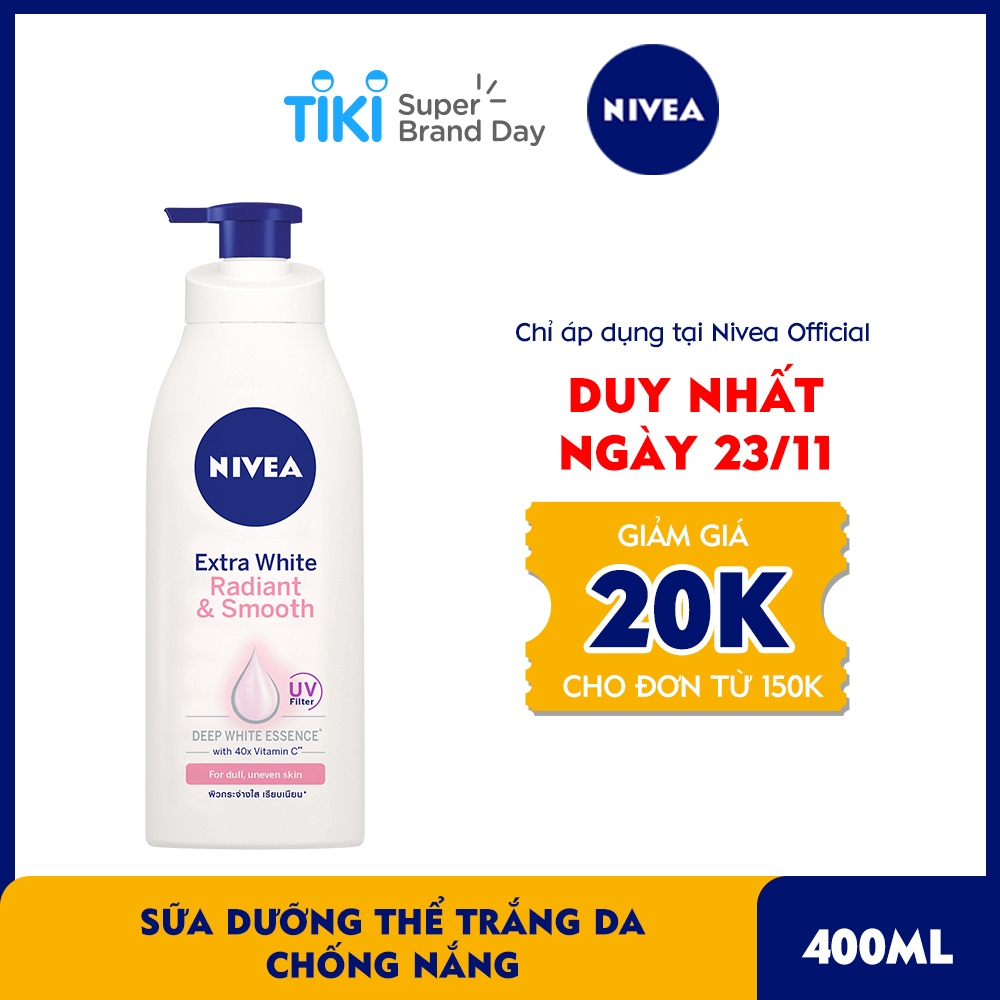 Sữa Dưỡng Thể Trắng Da Nivea 400ml - 83807