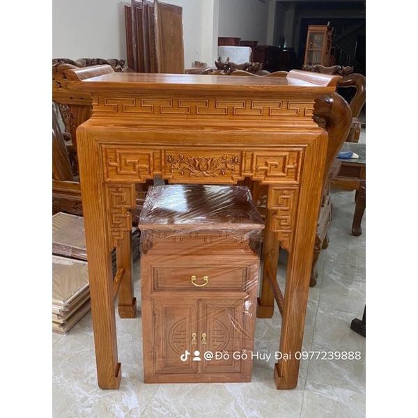 Bộ bàn thờ gỗ sồi nga 127cm