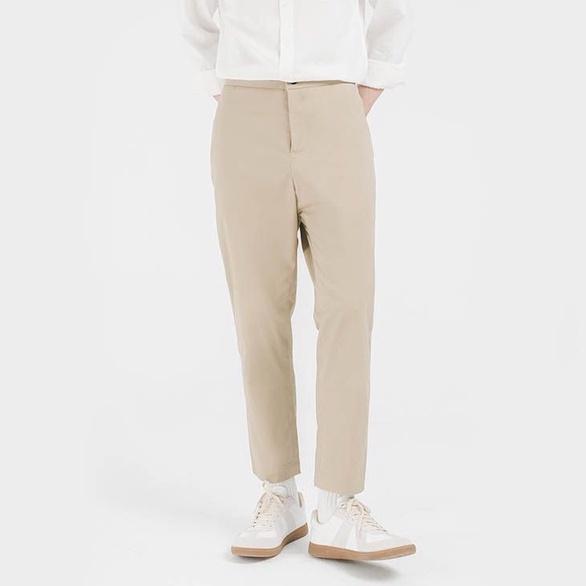 Quần âu nam SSSTUTTER vải khaki đứng form kèm chun lưng sau điều chỉnh BEHIND PANTS