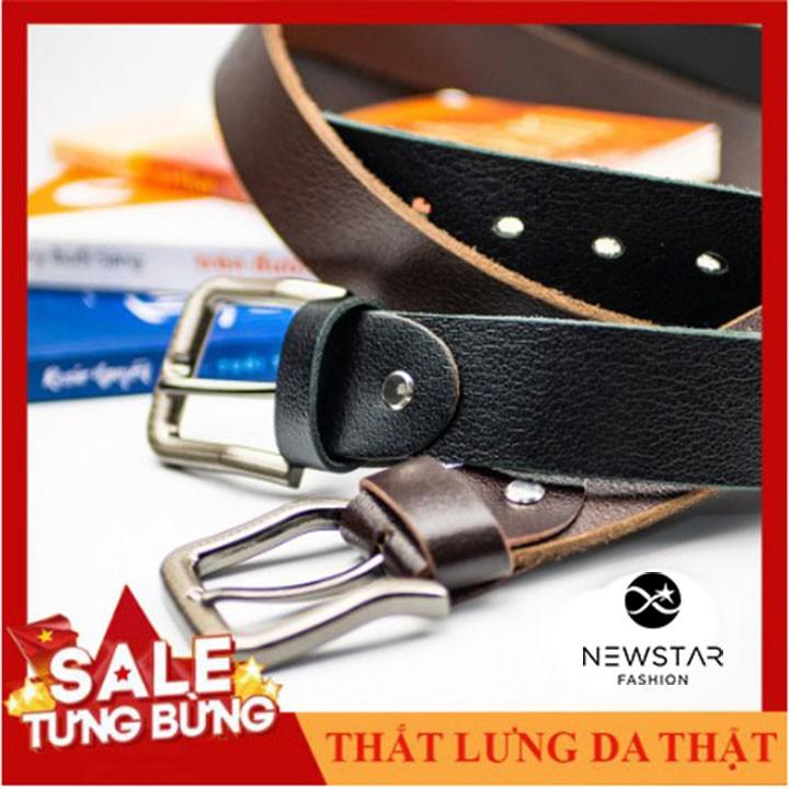 Thắt Lưng Nam Khóa Kim. Dây Nịt Lưng Da Bò Màu Sắc Nam Tính. Có Hộp TTL1