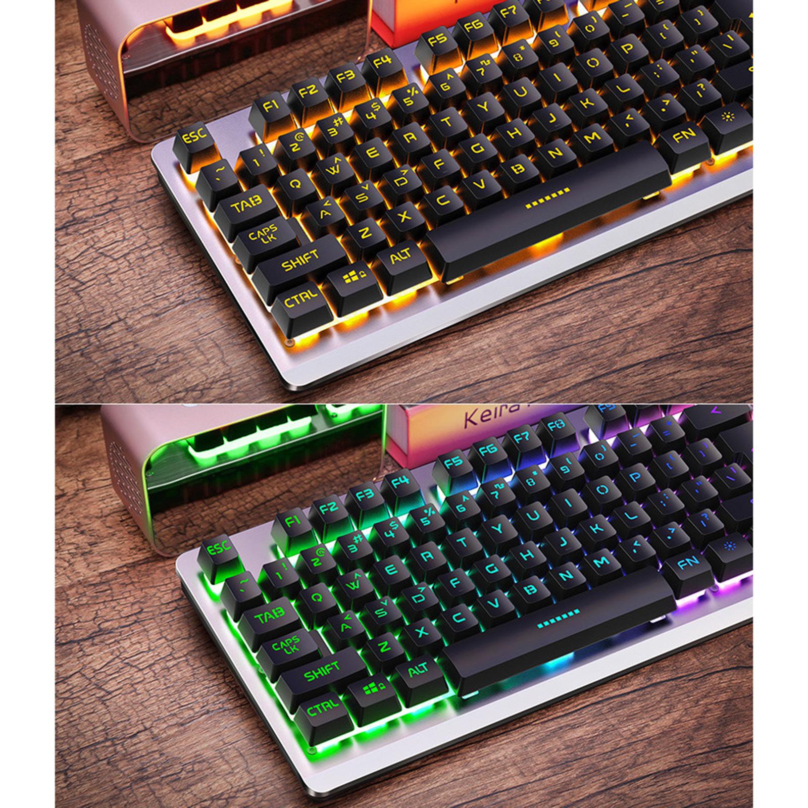 USB Wired Gaming Keyboard Universal 104 Keys