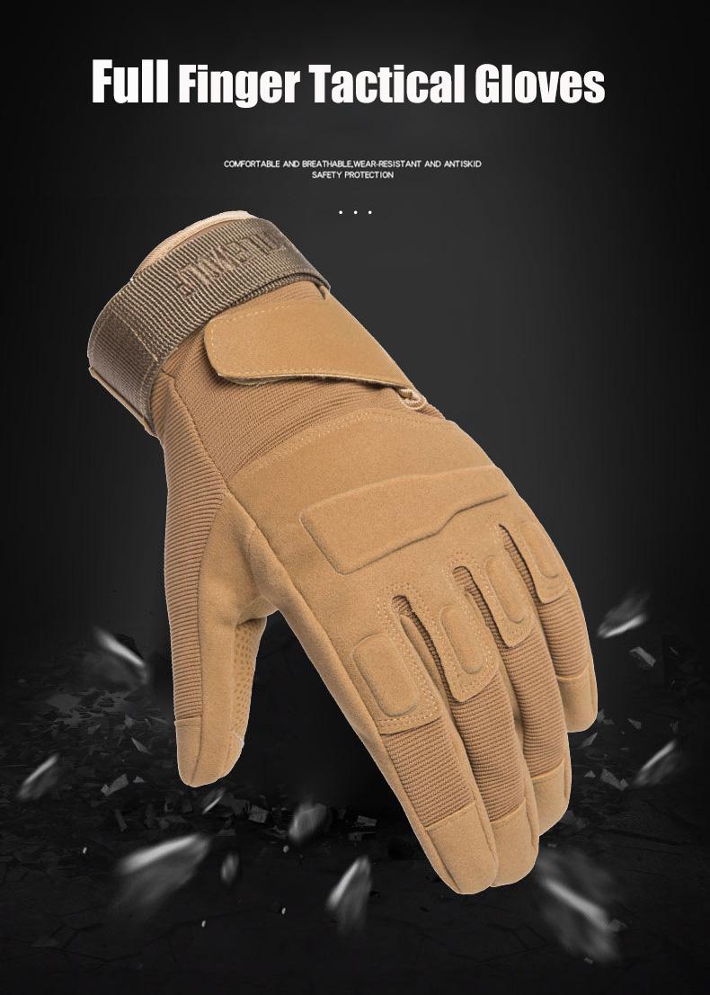 Chiến Thuật Full Ngón Găng Tay Thể Thao Ngoài Trời Xe Đạp Găng Tay Chống Trượt Quân Sự Quân Đội Bắn Súng Sơn Airsoft Đi Xe Đạp Găng Tay Nửa Color: Military green6 Size: XL