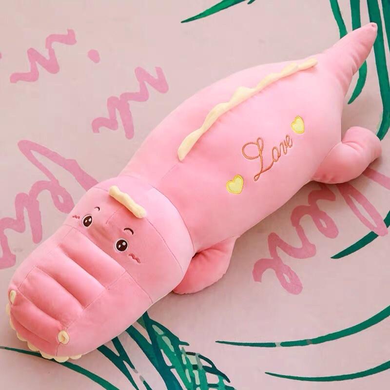 Gấu bông ôm khủng long Love dễ thương, cực mềm mịn