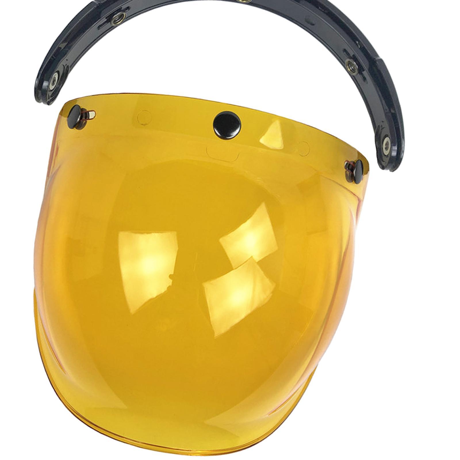 3 Snap   up Down for Open Motorcycle Helmets Amber