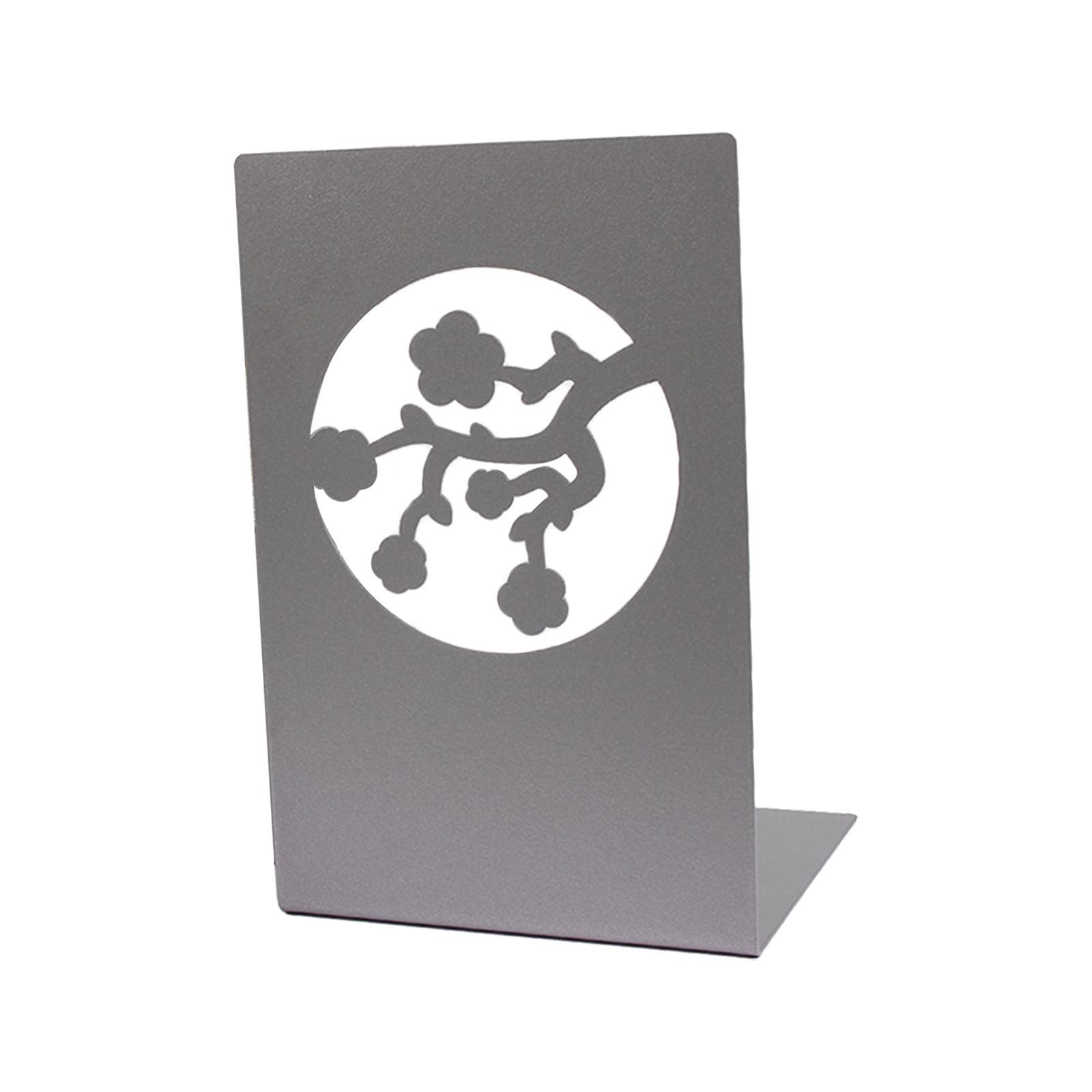 Metal Bookends Book Stoppers Organizer Anti Slip Book Shelf Holder Book Support for Shelves Library Office Photo Albums Books