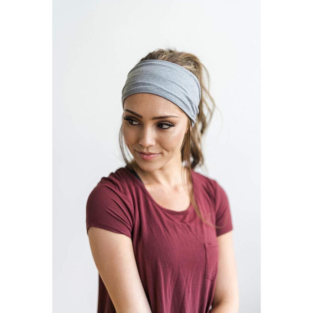 Băng đô thể thao cotton headband nam nữ co giãn thấm hút mồ hôi vô cùng tiện dụng bản 9.5cm PK11