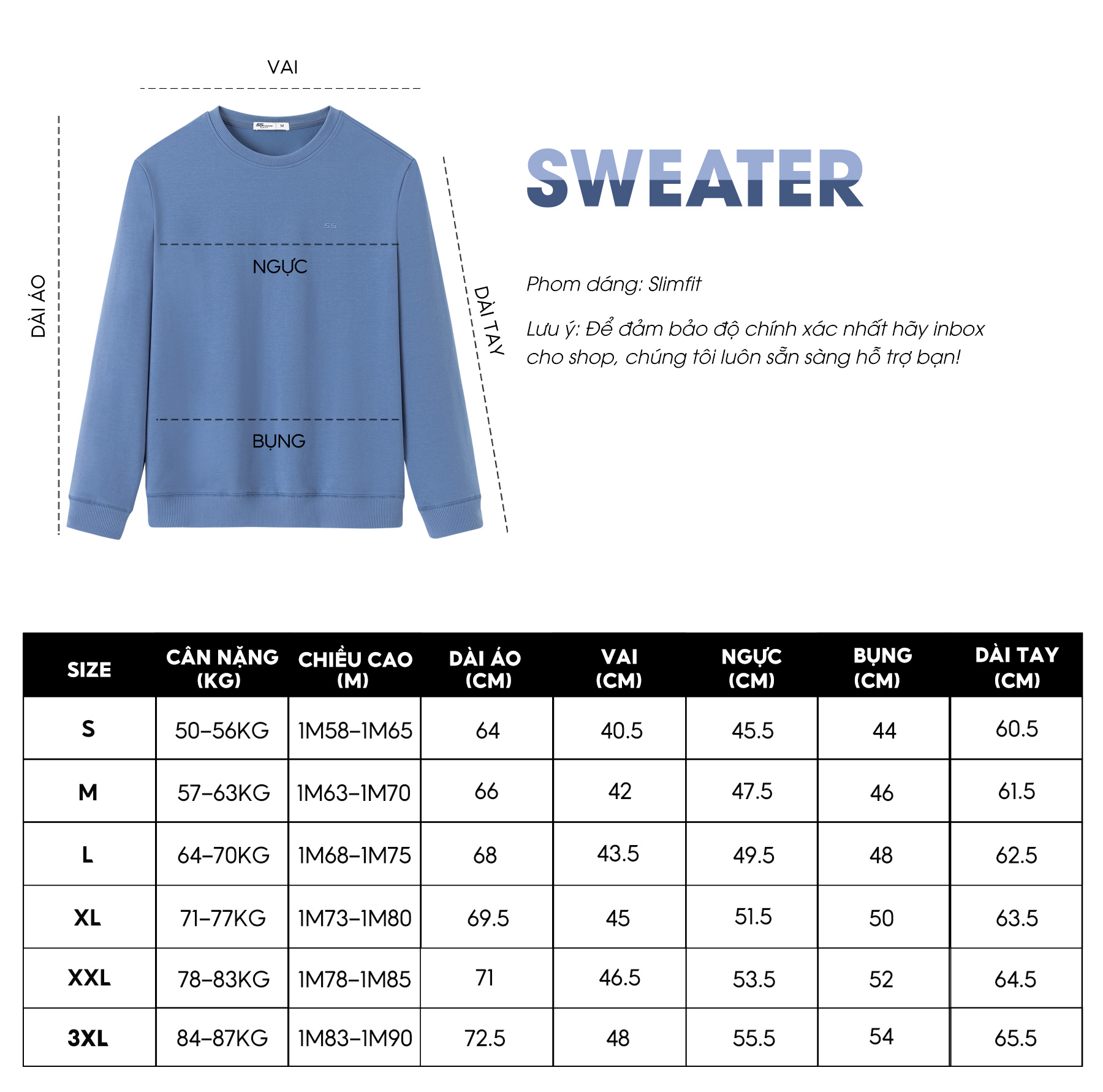 Áo Sweater Nam Chất Nỉ Cotton 5S FASHION, Dày Dặn, Mềm Mịn, Thiết Kế Trơn Basic, Trẻ Trung