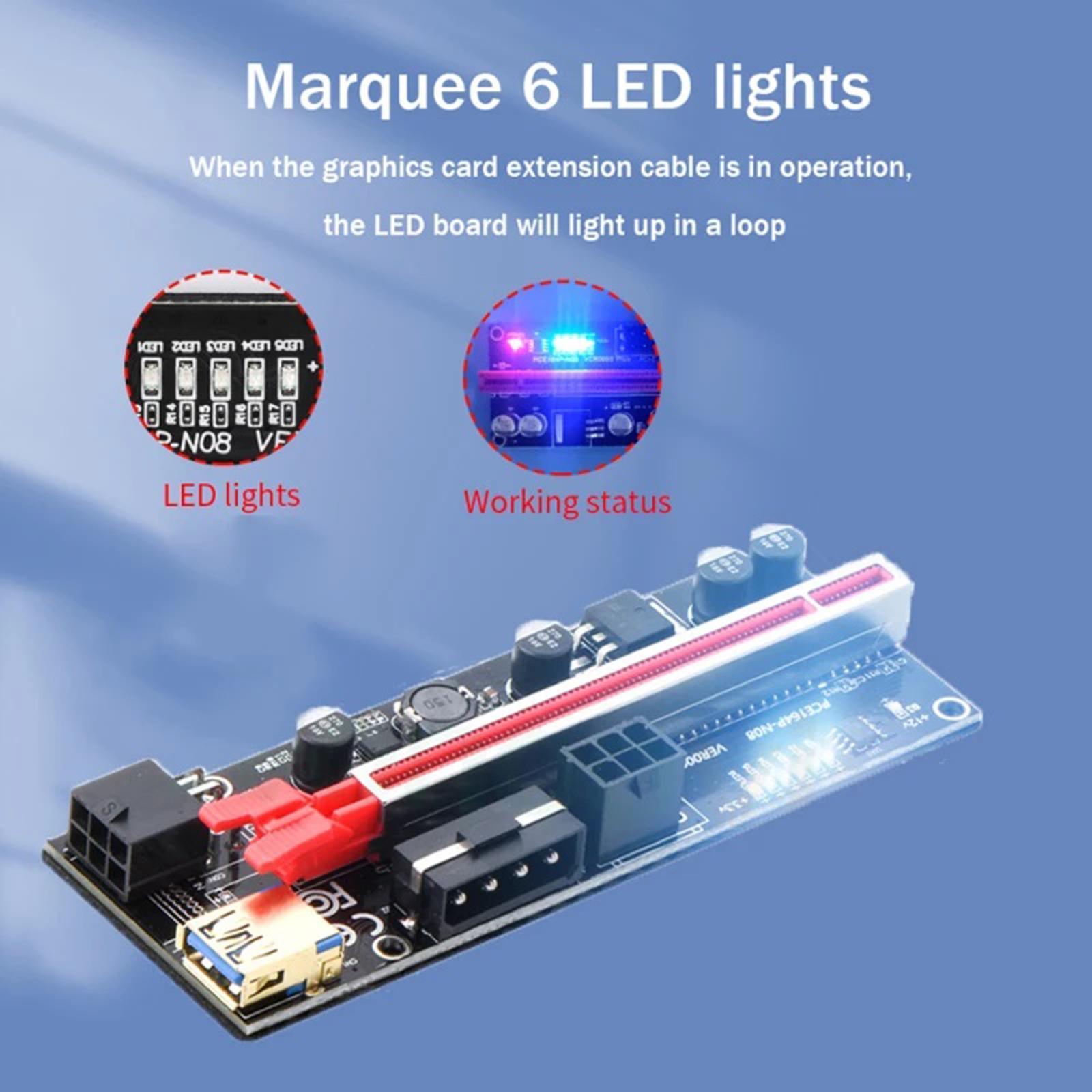 Graphics Card USB 3.0 Ver 010S Plus 1x 16x Multiplier for GPU  Powered