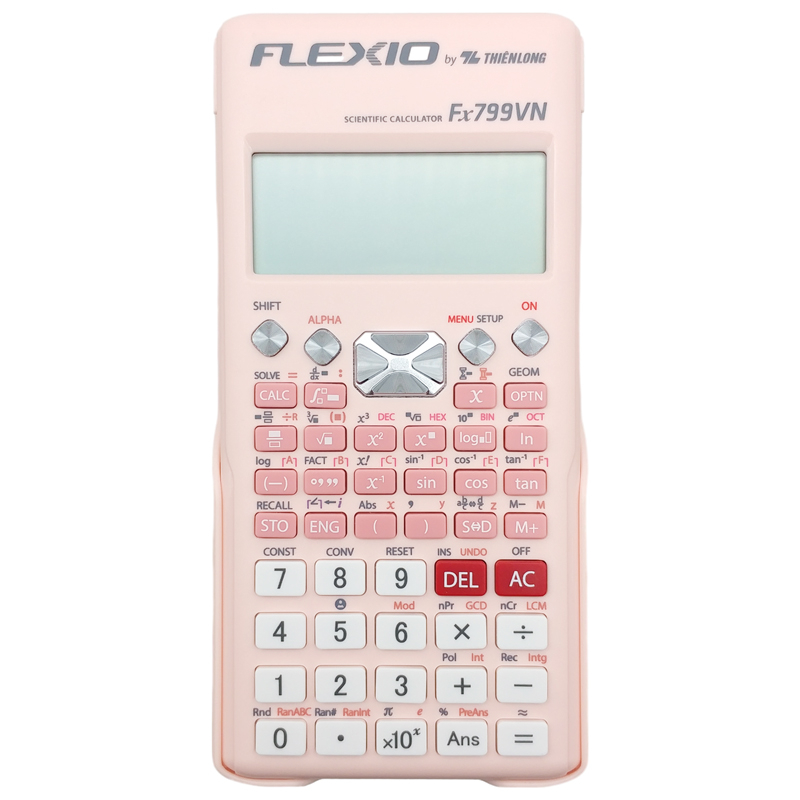 Máy Tính Khoa Học Flexio - Thiên Long Fx799VN - Màu Hồng