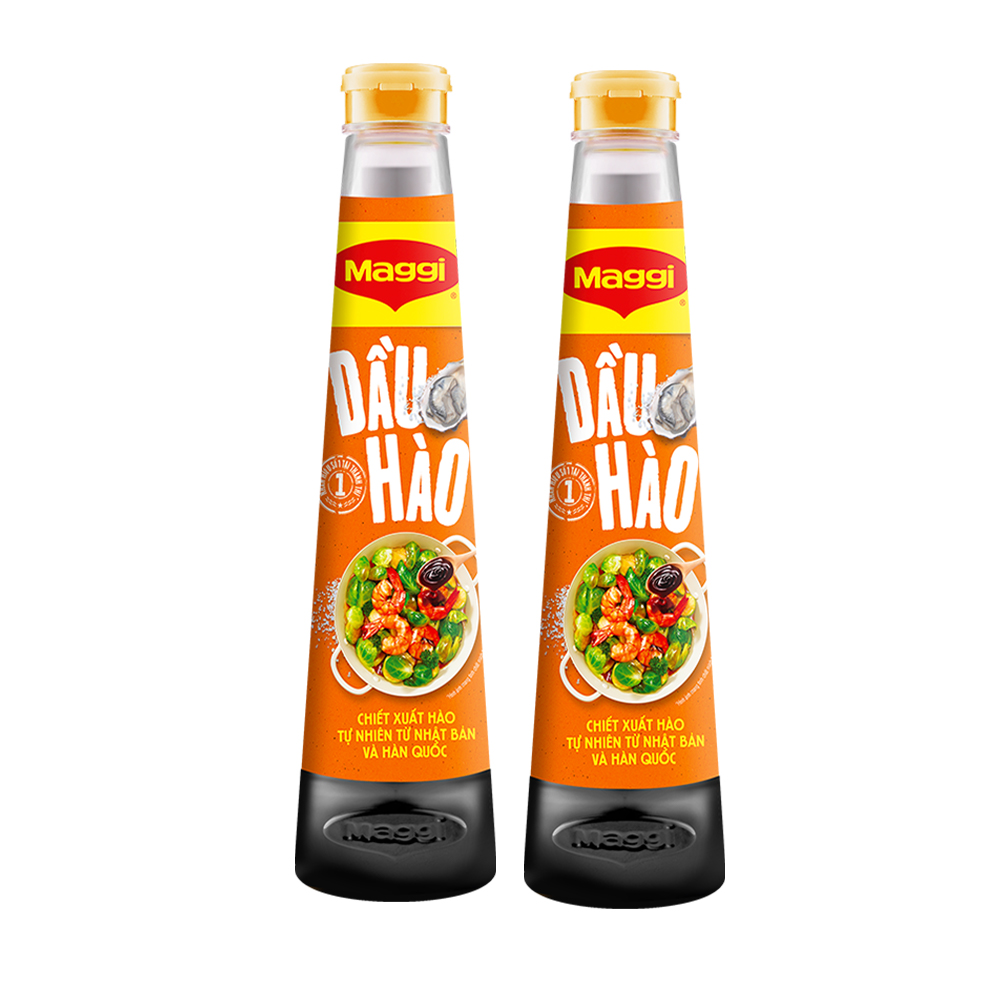 Combo 2 dầu hào Maggi chai 820g - [Tặng bộ 3 hộp nhựa]