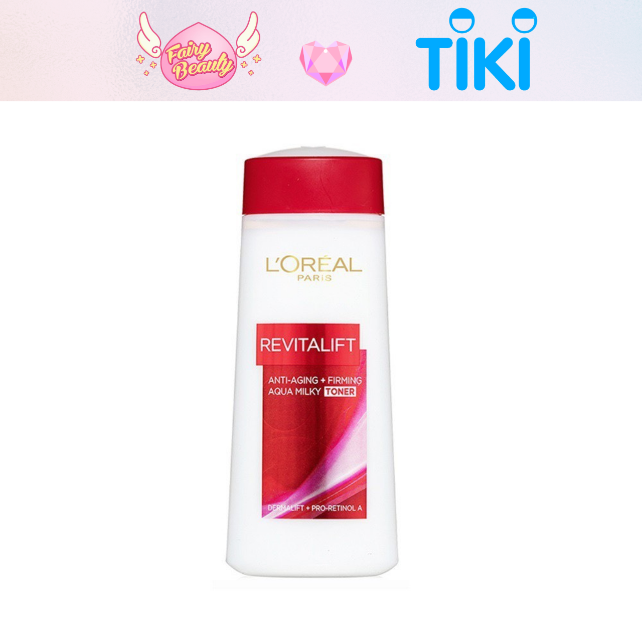 Toner Cấp Ẩm Chứa Retinol Giúp Se Khít Lỗ Chân Lông & Chống Lão Hoá Revitalift Aqua Milky Toner 200ml
