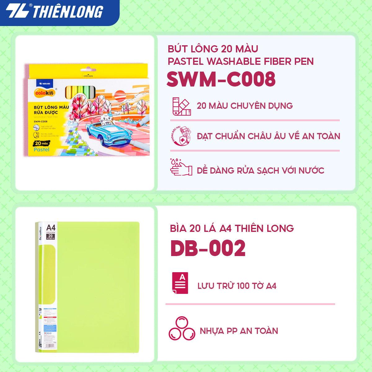 [Combo Cấp 2-3] Combo dụng cụ học tập thể hiện cá tính - Tone Xanh lá tươi mát - 06 món (Lưu trữ tài liệu, sổ, bút màu, bút trang trí)