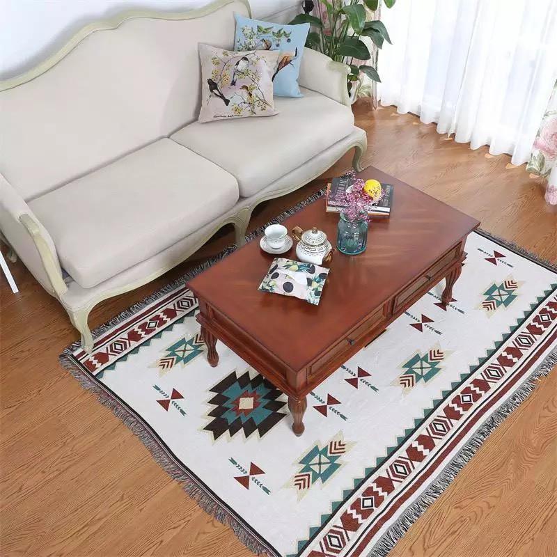 Khăn phủ Vintage Vải Cotton Cao Cấp Nhập Khẩu Sử dụng 2 mặt 130x180