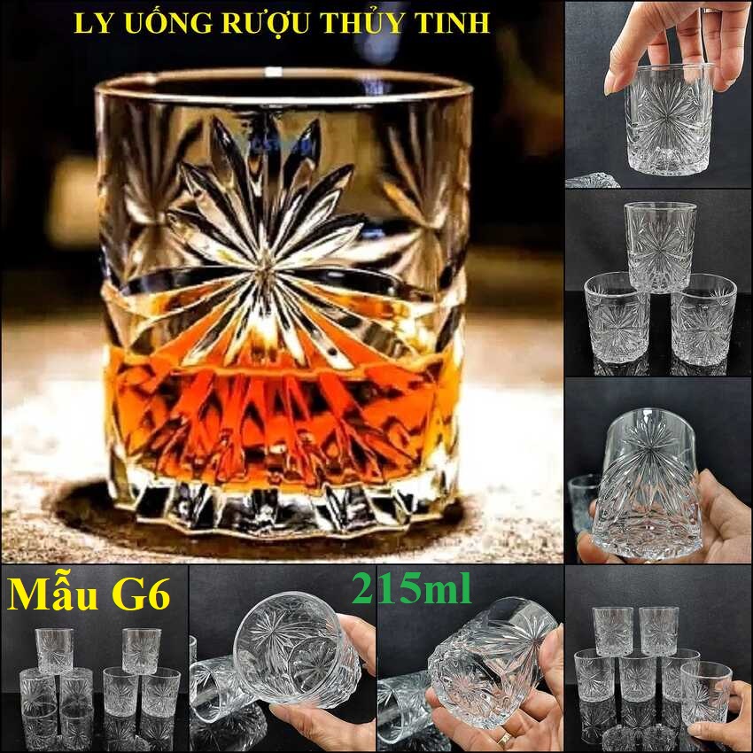 Bộ Ly Uống Rượu Thủy Tinh – 6 mẫu lựa chọn - Bộ Ly Rượu Đẹp siêu trong