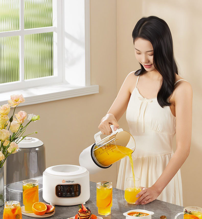 Combo Máy Làm Sữa Hạt Đa Năng Midimori MDMR-668 Và Máy Xay Thịt Midimori GC-24338 - Hàng Chính Hãng