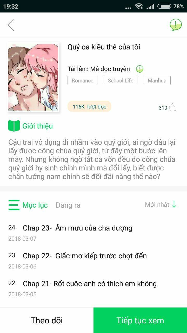 quỷ oa kiều thê của tôi chapter 9 10