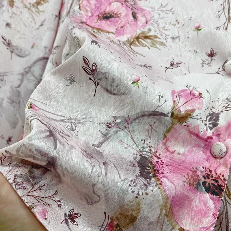 PYJAMA DÀI TAY BỒNG HOA CAO CẤP