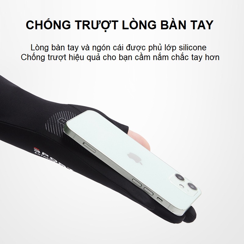 Găng tay cắt ngón HATSU-SPORT dòng cao cấp cực thoáng mát - chống trượt - dùng trong lái xe, đi phượt, tập gym - có thể sử dụng điện thoại thông minh