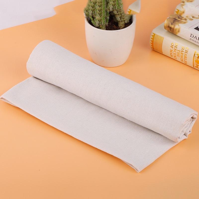 Combo Vải Kem Vải Trắng Decor Trang Trí May Rèm May Màn Khăn Bàn Khăn Picnic