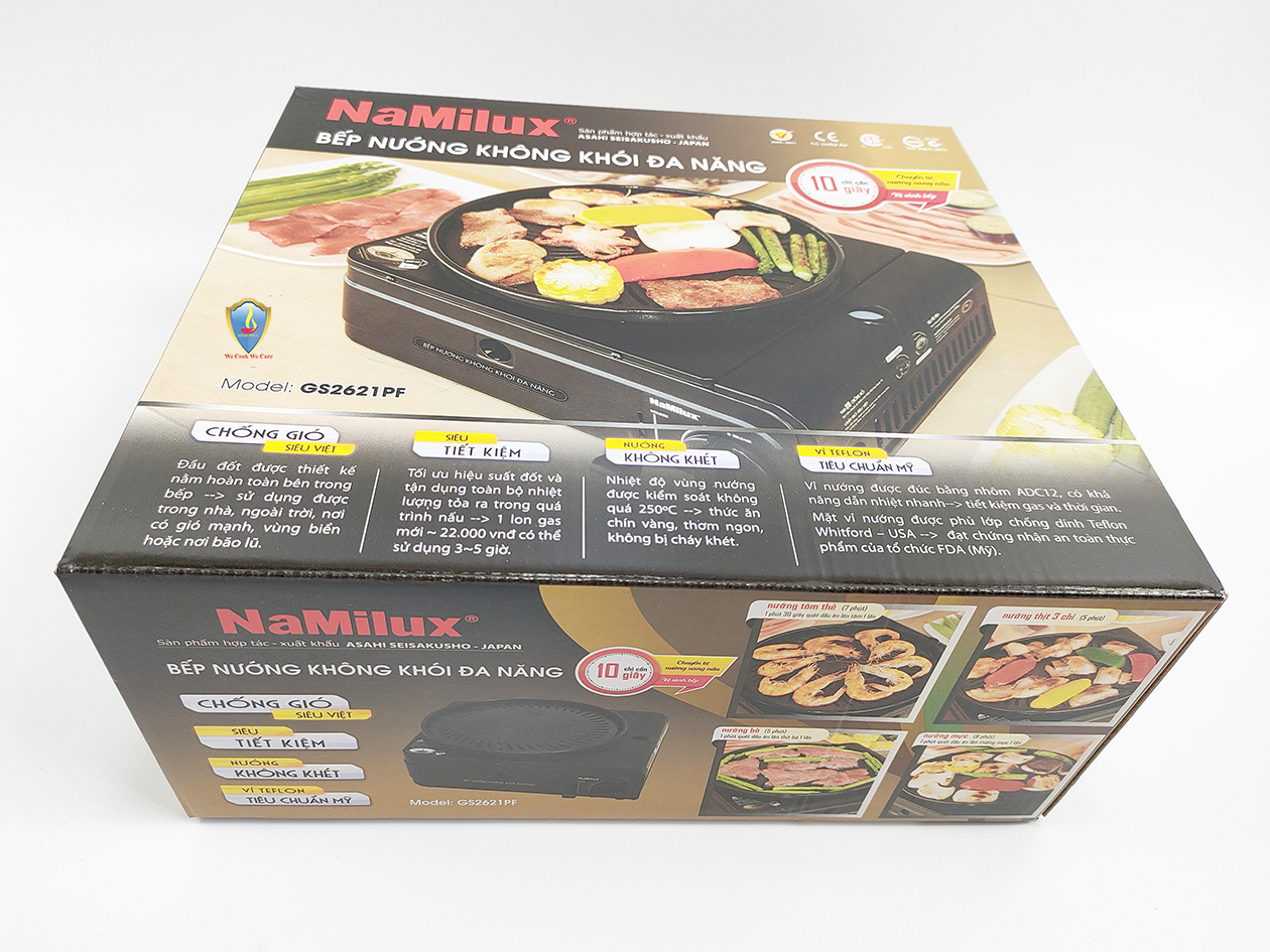 Bếp nướng không khói đă năng Namilux GS2621PF - HÀNG CHÍNH HÃNG