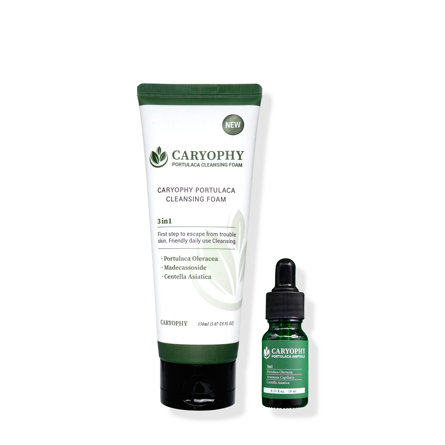 Bộ đôi sữa rửa mặt Caryophy 150ml và Serum Caryophy 10ml