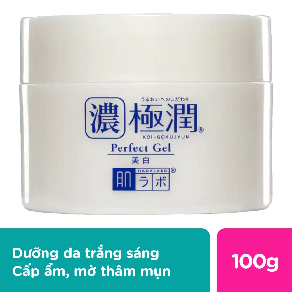 Gel Hada Labo Koi Gokujyun Whitening Perfect Dưỡng Trắng Và Cấp Ẩm Cho Da 100g