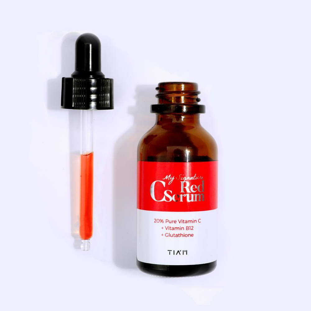 Tinh Chất Phục Hồi Dưỡng Trắng Da TIAM My Signature Red C Serum. Tặng Gel Móc Khóa 30ml