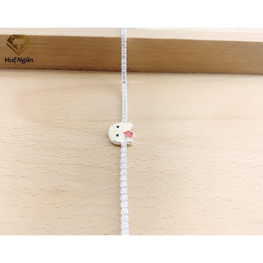 Lắc tay bạc 925 Huệ Ngân - Mèo Kitty X9