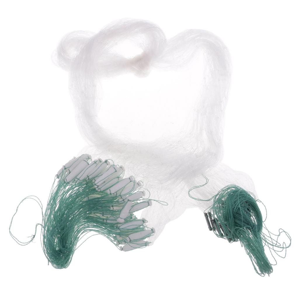 2xFishing Gill Net Fish Trap Monofilament Small Mesh Gill Hole Size 3x3cm