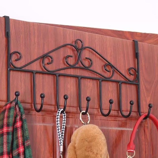 Mắc cheo cánh cửa Sơn tĩnh điện màu đen loại dầy 2 cỡ 5 móc 7 móc