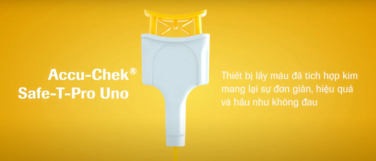 HỘP 200 CÂY KIM LẤY MÁU TIỂU ĐƯỜNG THỬ ĐƯỜNG HUYẾT ACCU-CHEK SAFE-T-PRO UNO