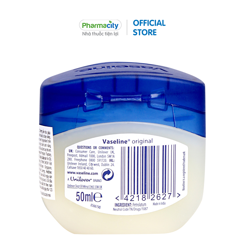 Sáp dưỡng ẩm Vaseline Original - 50ml