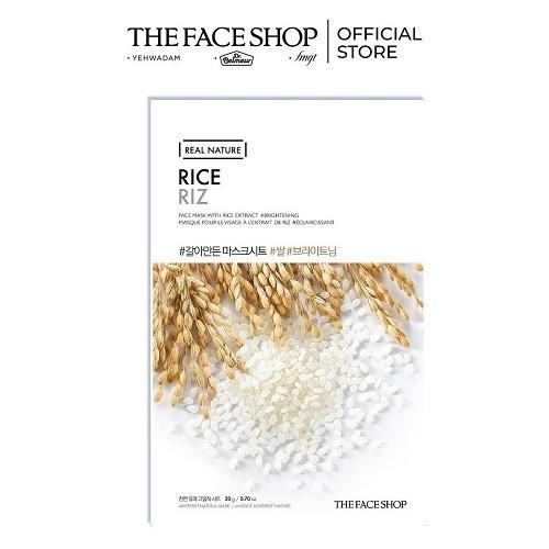 Combo 21 Miếng Mặt Nạ Giấy Dưỡng Da Thefaceshop Real Nature Lemon &amp; Rice