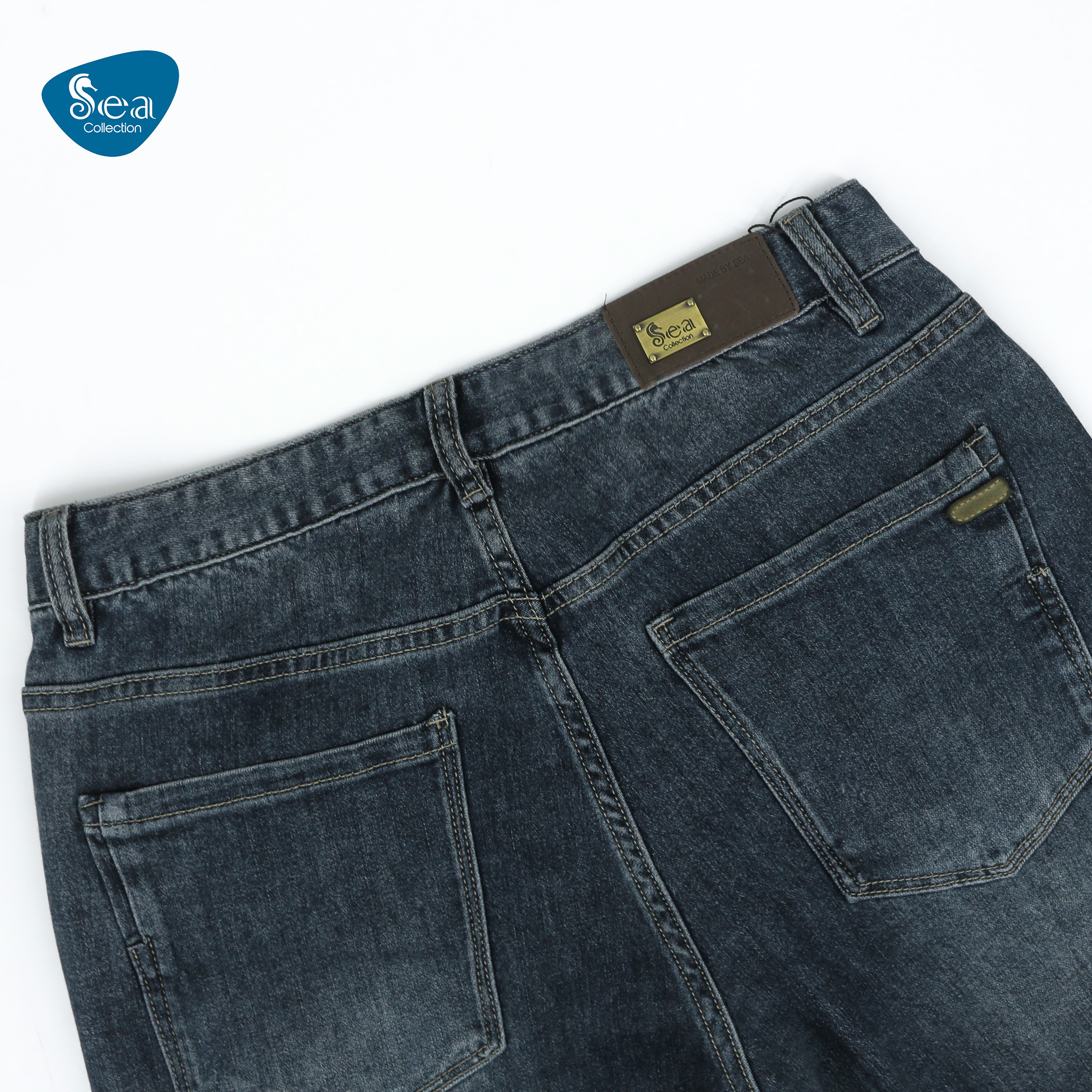 Quần Jeans Nam Sea Collection vải denim mềm mại, co giãn nhẹ, form REGULAR 8243