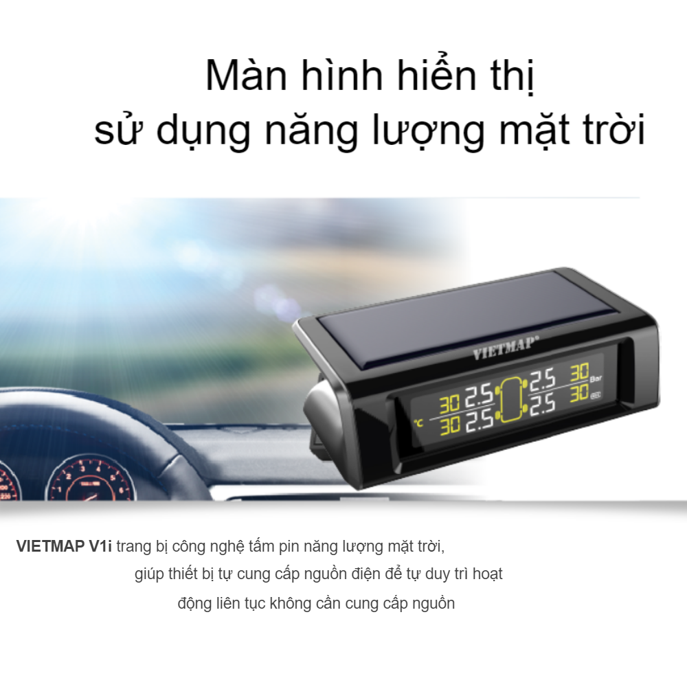 Cảm Biến Áp Suất Lốp Gắn Trong Vietmap V1i - Hàng Chính Hãng