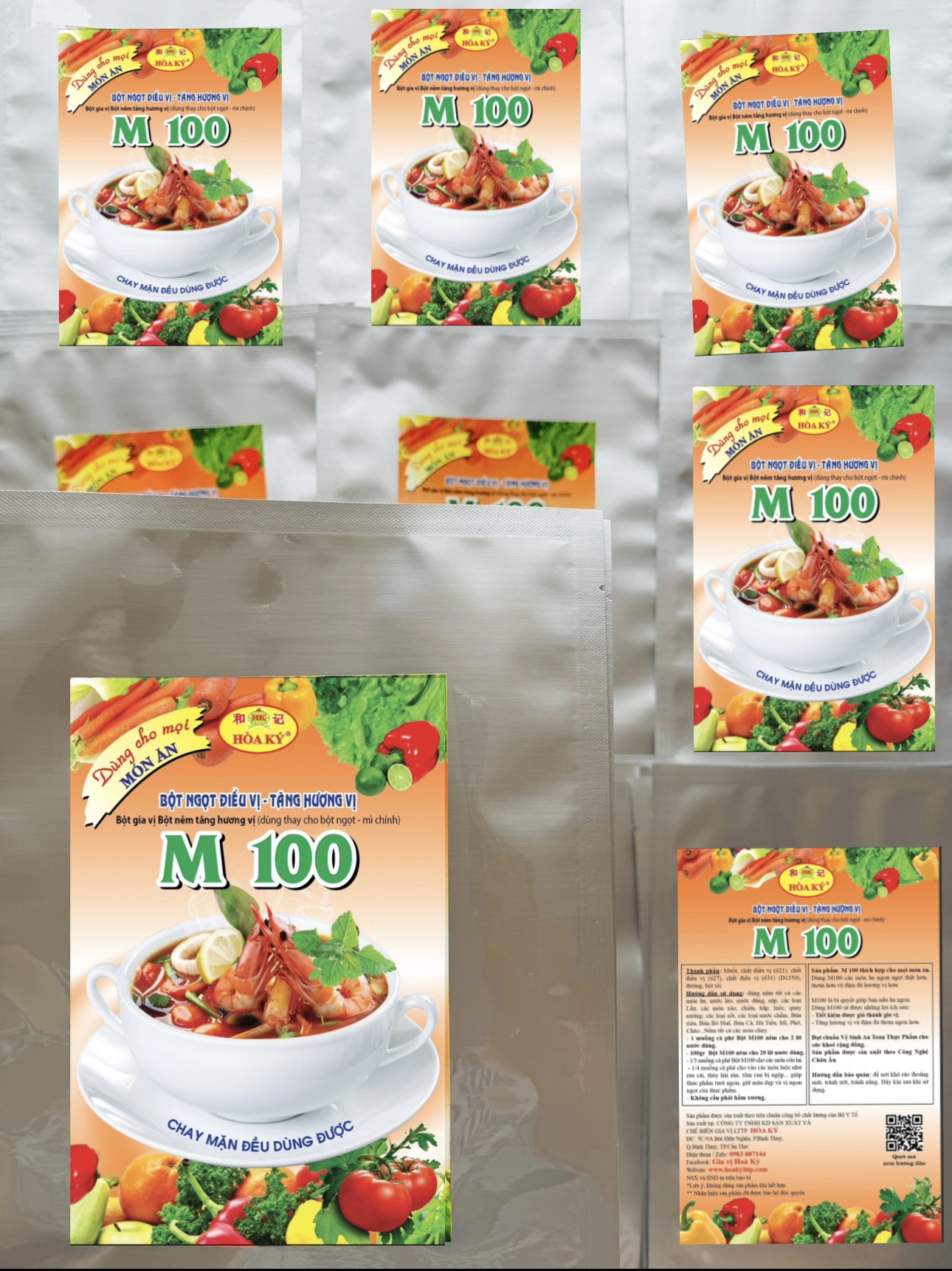 Bột ngọt bột nêm điều vị tăng hương vị M100 Hoà Ký 1kg