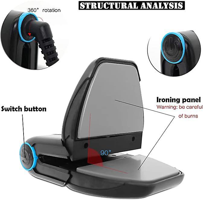 Bàn Là Hơi Nước Mini, Bàn Là Hơi Nước Cổ Gấp Mini, Bàn Là Hơi Nước Du Lịch, Bàn Là Hơi Nước Mini Du Lịch Gấp Gọn Có 6 Kiểu Điều Chỉnh Nhiệt Độ