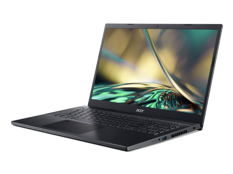 MÁY TÍNH XÁCH TAY (NB) ACER Aspire 7 A715-76-53PJ i5-12450H/16GD4/512SSD_PCIe/15.6FHD/FP/IPS/4C/W11SL/ĐEN(NH.QGESV.007) - HÀNG CHÍNH HÃNG