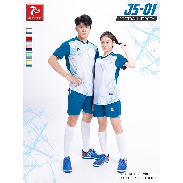 Quần áo đá bóng không Logo JustPlay JS01
