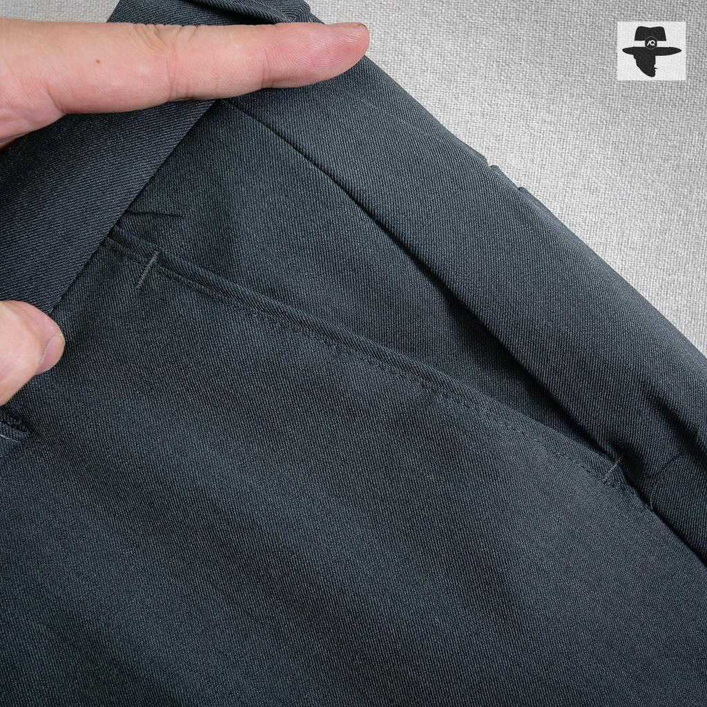 Quần âu nam Hàn Quốc vải Cotton mềm mịn, nhẹ màu Xám Tiêu
