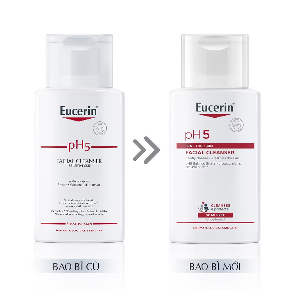 Sữa Rửa Mặt Da Nhạy Cảm Eucerin pH5 Facial Cleanser 100ml