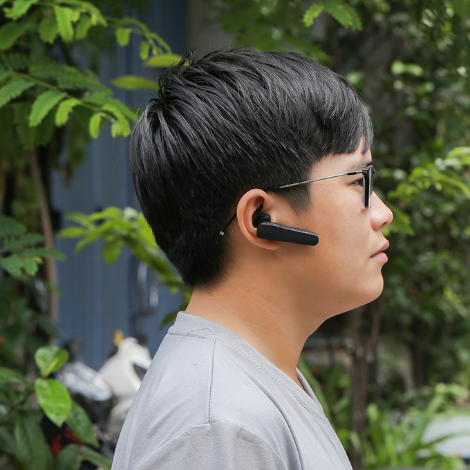 Tai nghe Bluetooth Roman R553X Đen - Hàng Chính Hãng