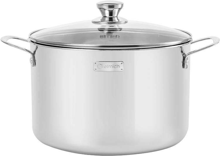 Nồi luộc gà Inox 3 lớp đáy liền Elmich Trimax Classic 28cm 2410OL, Hàng chính hãng, Dùng được mọi loại bếp - JoyMall